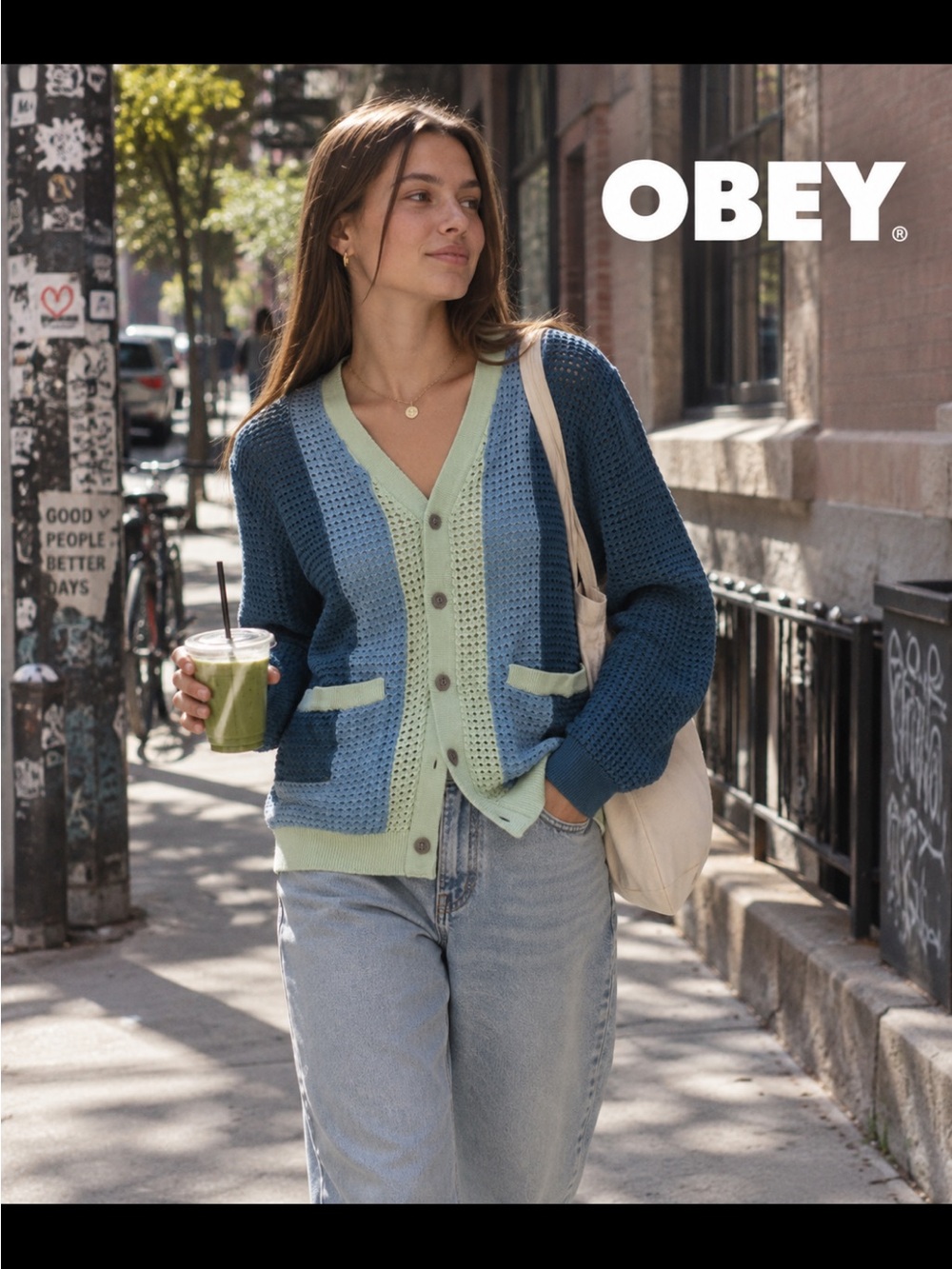 OBEY, the crochet cardigan!
